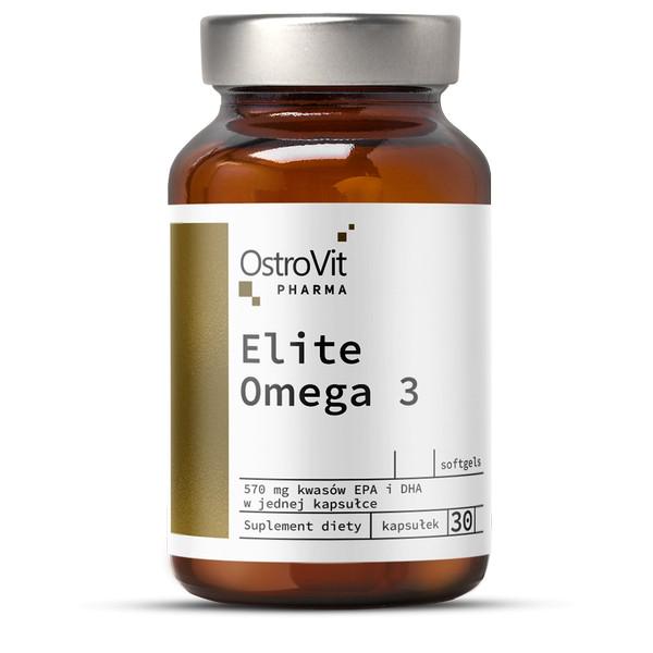 Жирні кислоти OstroVit Elite Omega 3 30 капсул