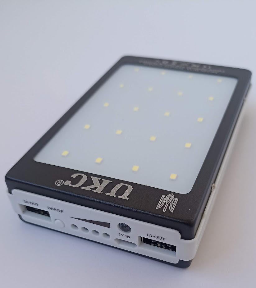 Повербанк UKC Solar с LED фонарем и солнечной панелью 90000 mAh (4531)