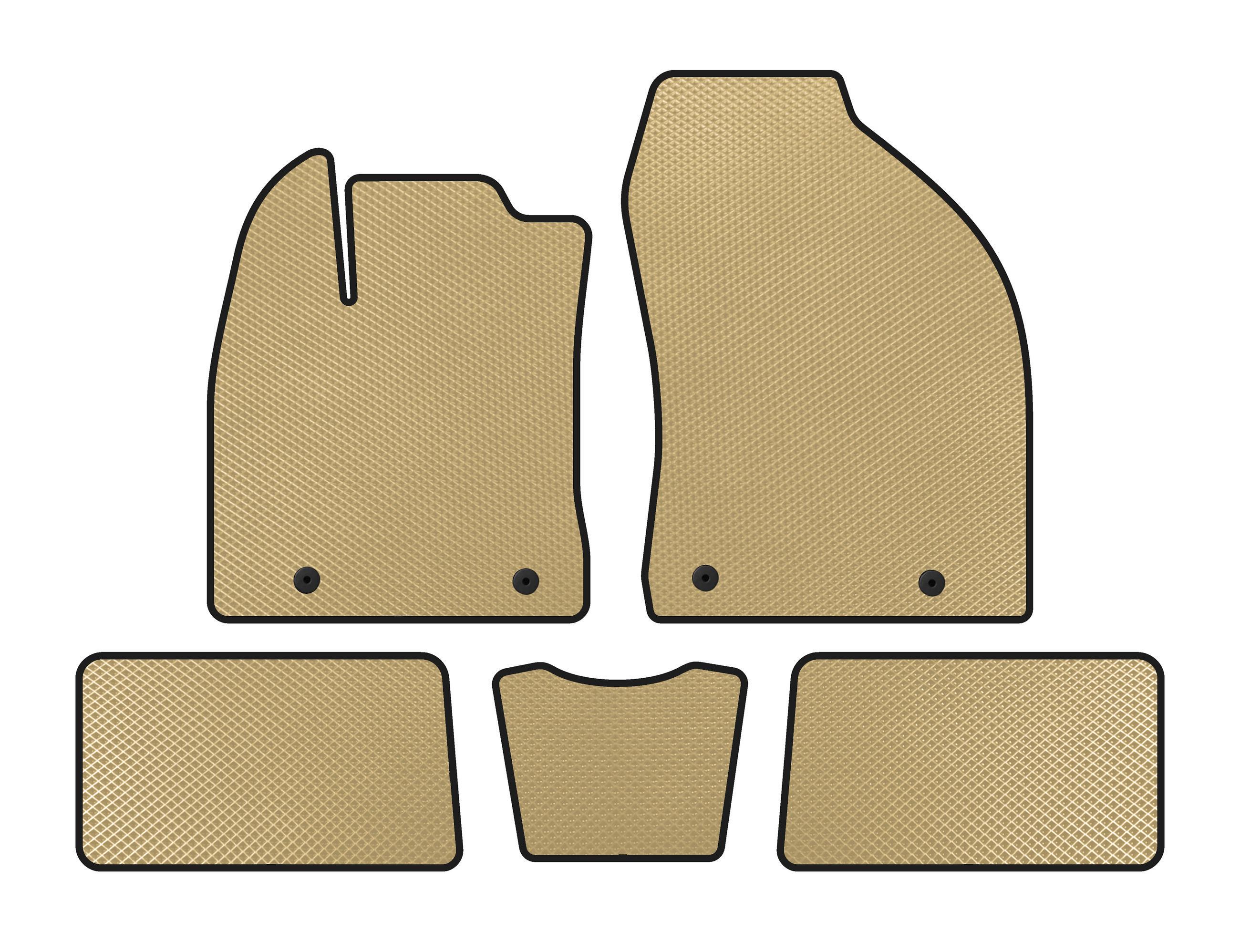 Коврики EVA Digital Designs для Lexus CT200H Бежевый (138795)