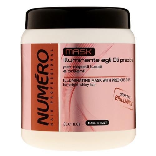 Маска для придания волосам блеска с ценными маслами Brelil Numero Illuminating Mask With Precious Oils 1000 мл (2954406926)