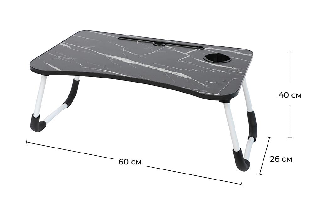 Столик для ноутбука Fabrika Marble Black - фото 3 Столик для ноутбука Fabrika Marble Black - фото 3