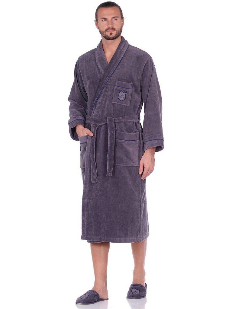 Халат мужской Maison D'or Boswell L Grey (09MDB04L02)