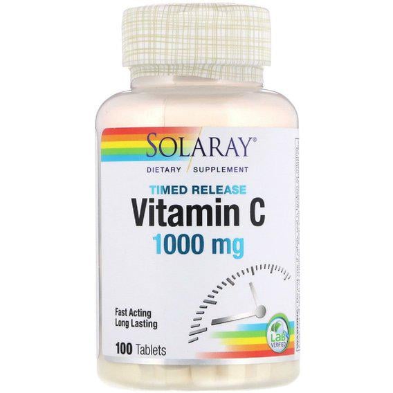 Витамин C Solaray Vitamin C 1000 mg 100 Tabs (SOR04453)