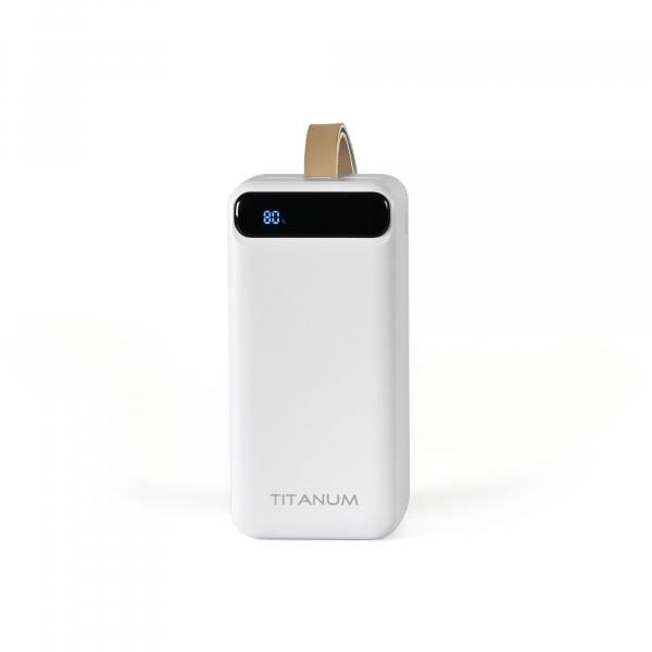 Повербанк Titanum 741S 50000 mAh 22,5 W Білий (27532)