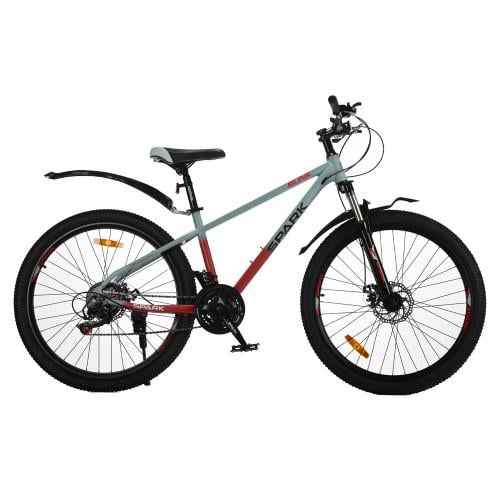 Велосипед SPARK BLINK колеса 26" стальная рама 15" Серый с красным (000239397)
