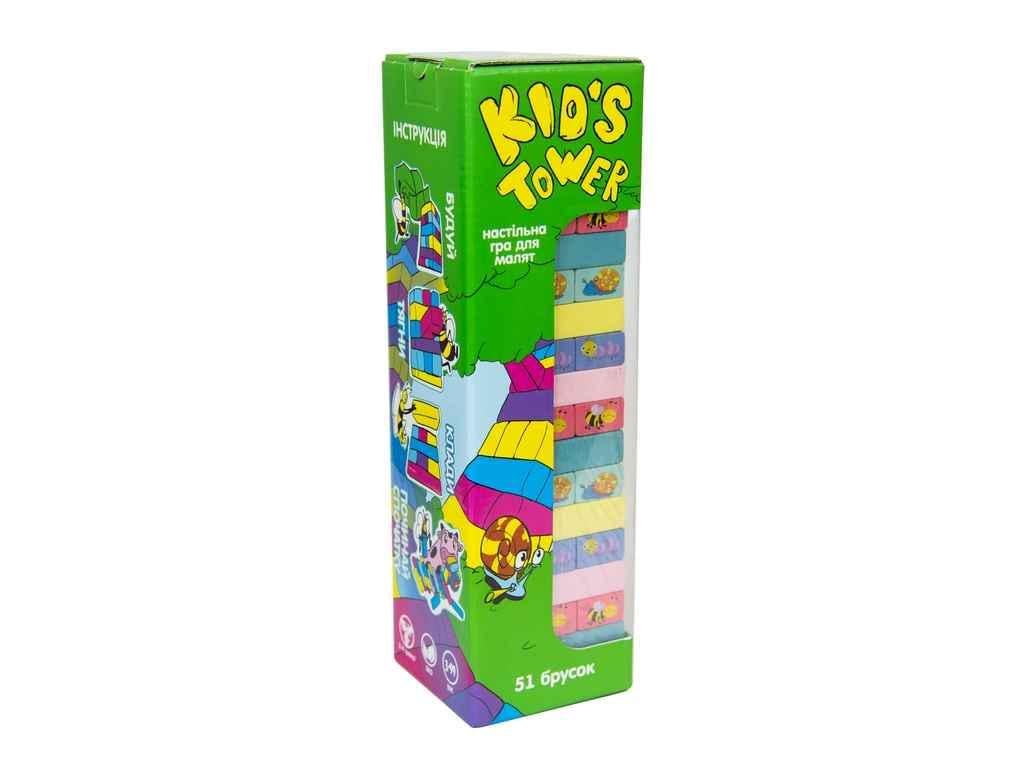 Настольная игра Strateg Джанга Kid's Tower деревянная 51 брусок 30863 (1002236)