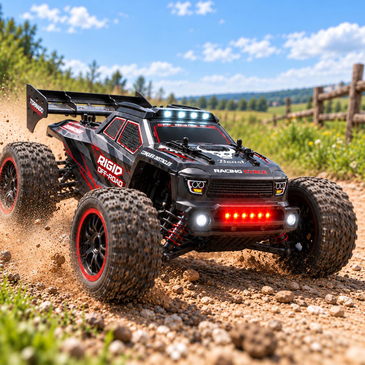 Машинка на радиоуправлении ZLL SG316 MAх 1:16 4WD металлическая трансмиссия бесколлекторный двигатель до 80 км/ч до 300 м до 40 минут Черный
