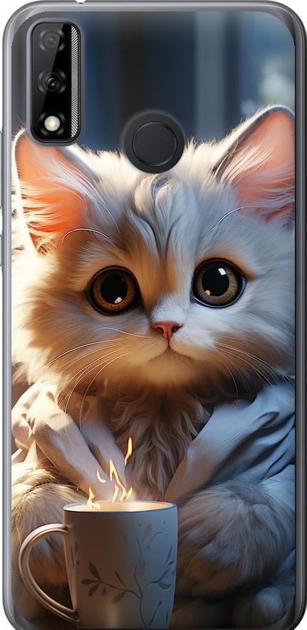 Чехол на Huawei Y8s White cat (5646u-2027-42517)