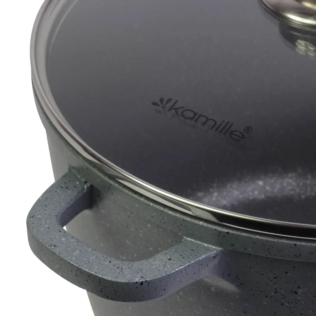 Каструля-казан Kamille з литого алюмінію 6,2 л (KM-4427) - фото 4 Каструля-казан Kamille з литого алюмінію 6,2 л (KM-4427) - фото 4