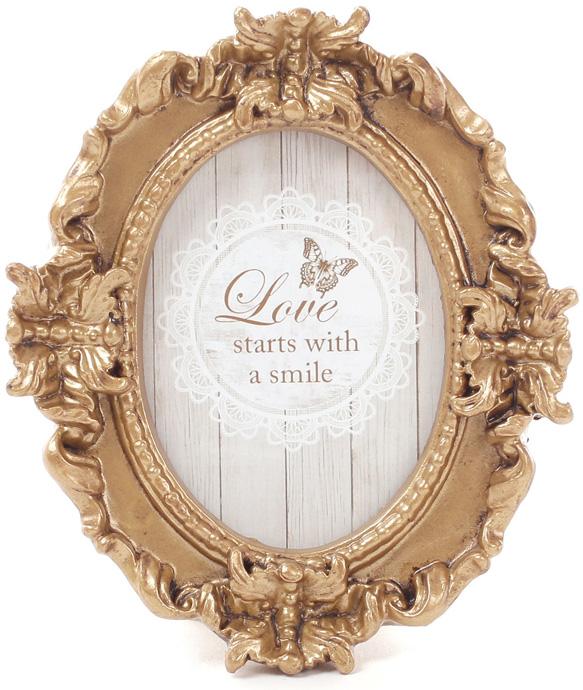 Фоторамка настольная Tudor Барокко овальная для фото 7,5х10 см (BD-493-720)