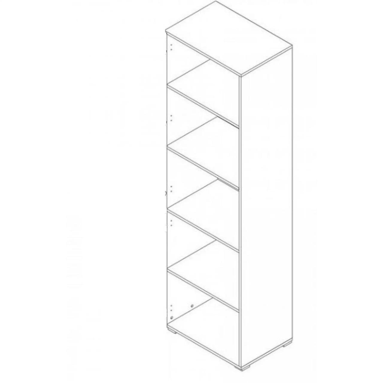 Шафа дводверна в спальню Гербор Офіс Лайн REG 2D/79/220 Дуб сонома (GRB-1440) - фото 2