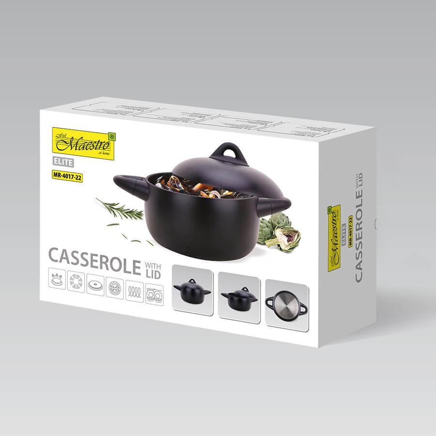 Кастрюля Maestro MR-4017-22 с крышкой 4 л (273786) - фото 3 Кастрюля Maestro MR-4017-22 с крышкой 4 л (273786) - фото 3