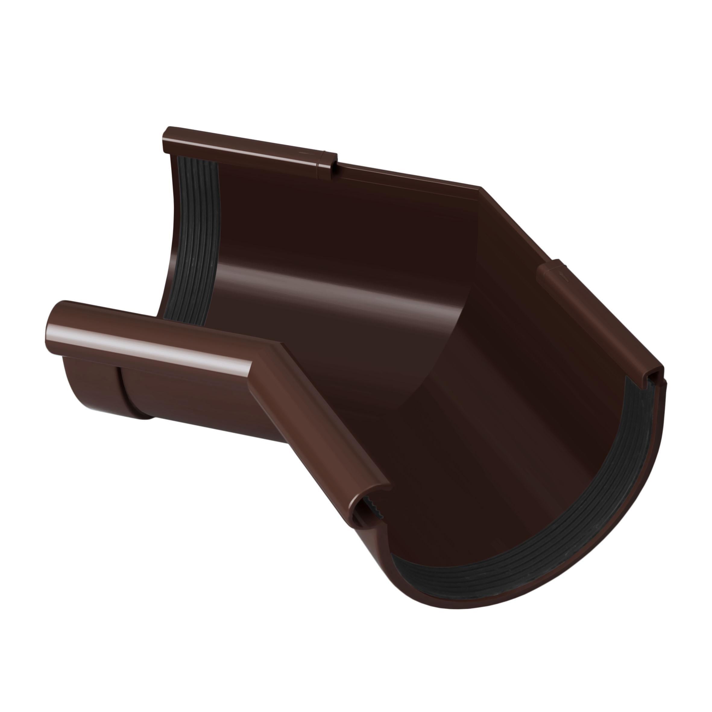 Угол желоба внутренний 135° RAINWAY 130 мм Коричневый