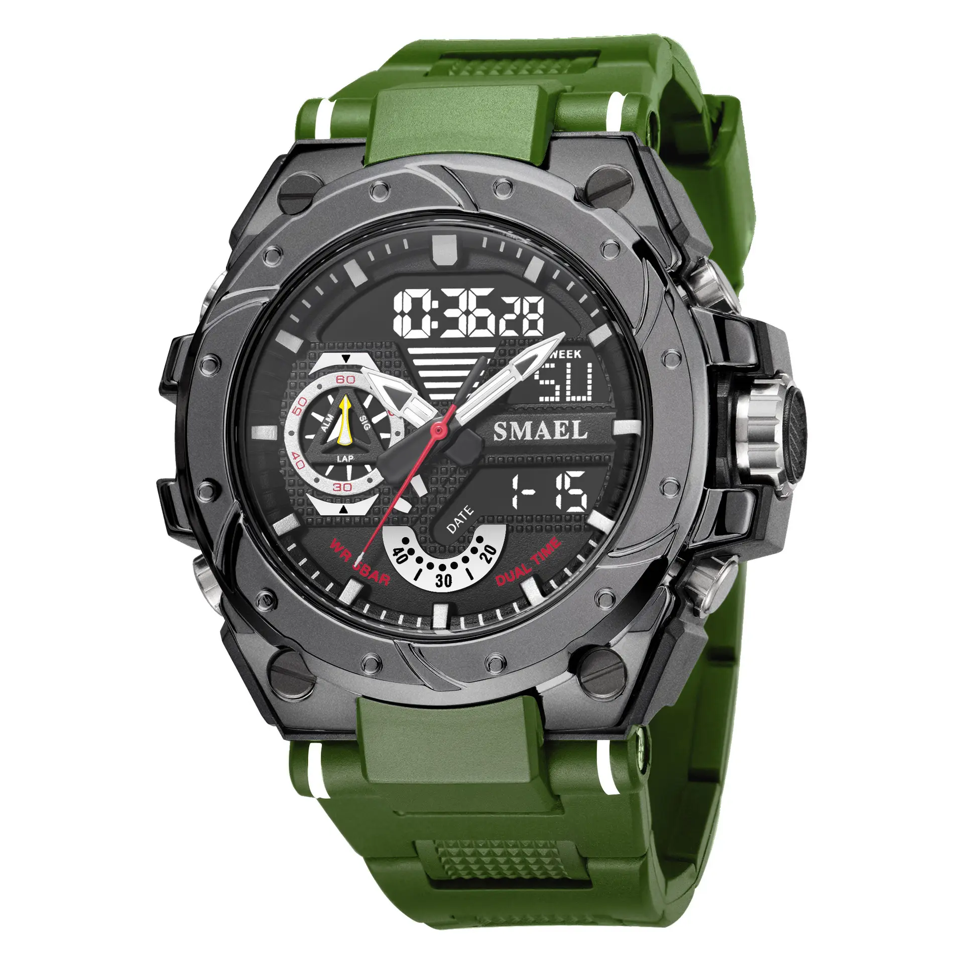 Годинник наручний Smael 8060 Army Green (16672)