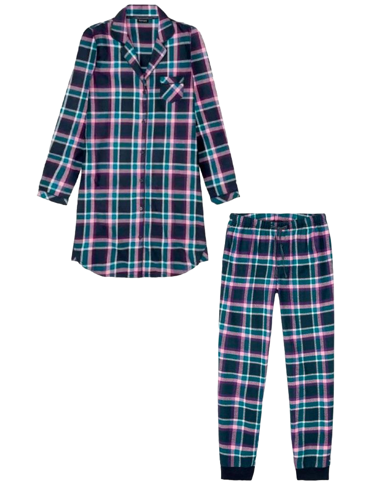 Пижама женская Esmara 160K S Розовый/Синий (160K/S)