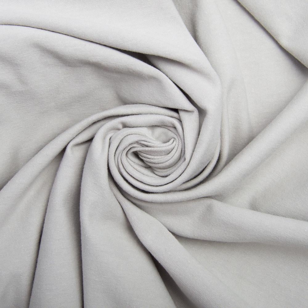 Тканина кулір з еластаном Світло-сірий (23598)