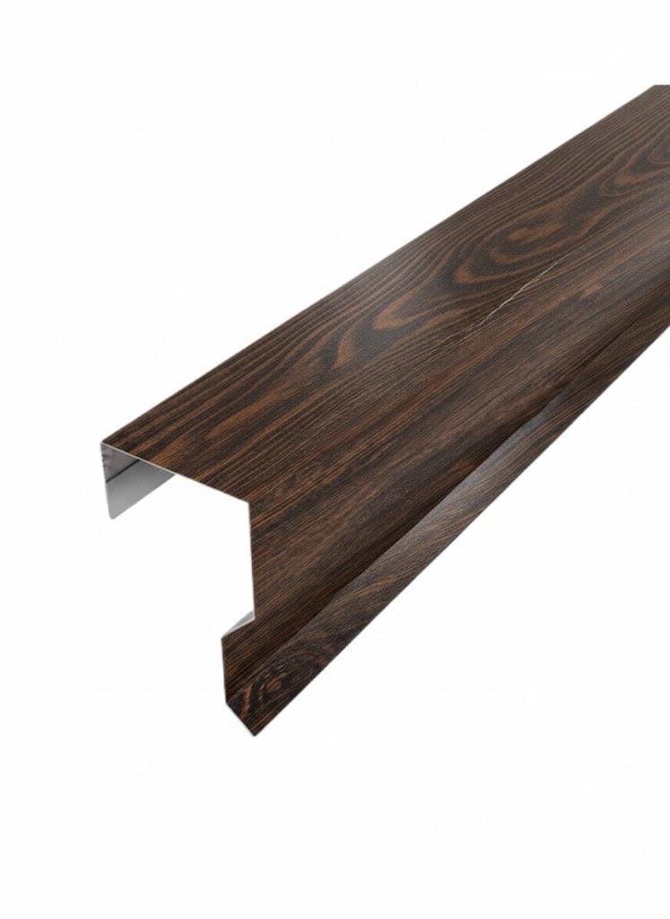 Планка П-образная SIMBUD DVIZ 2 м Темный дуб 3д (31765104)