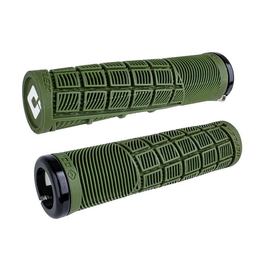 Грипсы ODI Reflex v2.1 Lock-On MTB Closed End 135 мм Army Green (D33RXAG-B)