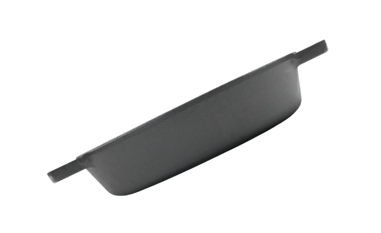 Сковорода-жаровня чугунная Brizoll monolith с чугунной крышкой-сковородой гриль 360х80 мм (M3680U-3) - фото 5 Сковорода-жаровня чугунная Brizoll monolith с чугунной крышкой-сковородой гриль 360х80 мм (M3680U-3) - фото 5