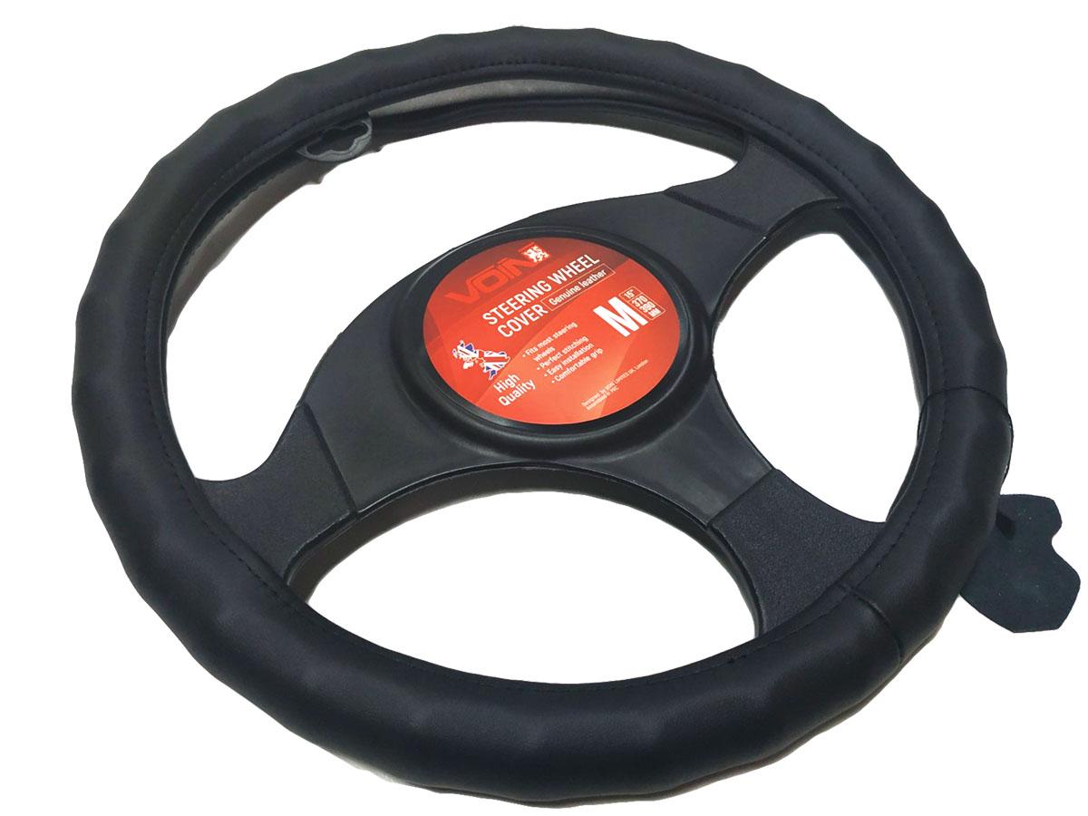 Чехол на руль авто Vitol VLOD-L06 BK L 39-41 см