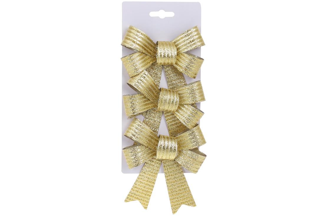 Новогодний подвеска BonaDi Бант 3 шт. (821-242) Новогодний подвеска BonaDi Бант 3 шт. (821-242)