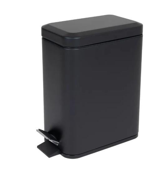 Ведро для мусора Zerix Sansa-TC0105 с плавным закрытием/прямоугольное 5 л Черный (ZX5894) Ведро для мусора Zerix Sansa-TC0105 с плавным закрытием/прямоугольное 5 л Черный (ZX5894)