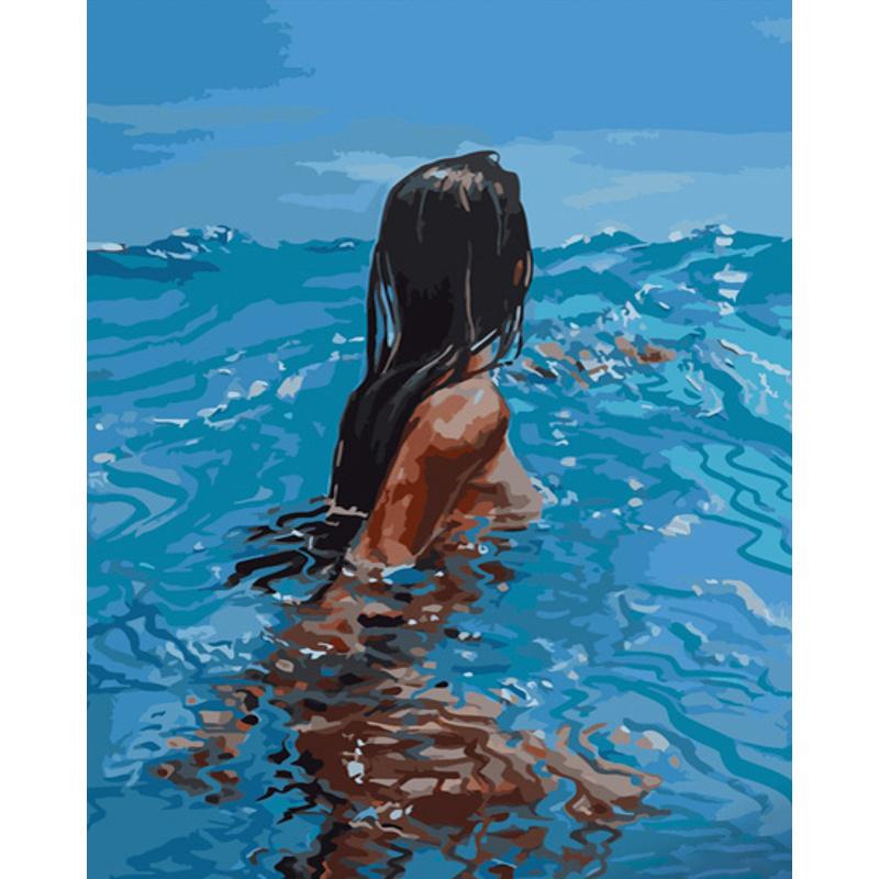 Картина по номерам Strateg Премиум Воды океана 40x50 см (GS610)