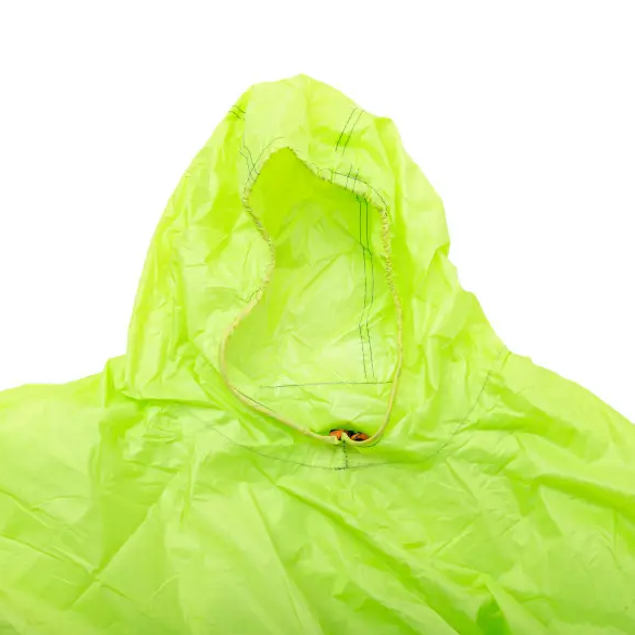 Дощовик-пончо захисний з капюшоном One size Яскраво-зелений (LU-029M) - фото 6
