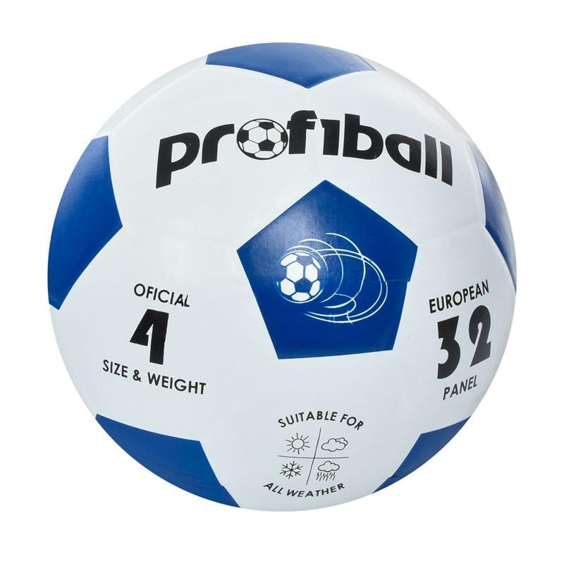 Футбольный мяч VA 0018-1 Белый с синим