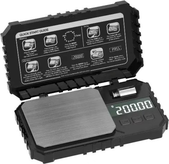 Ювелірні ваги електронні 600 г/0,0001 г та гиря 20 г