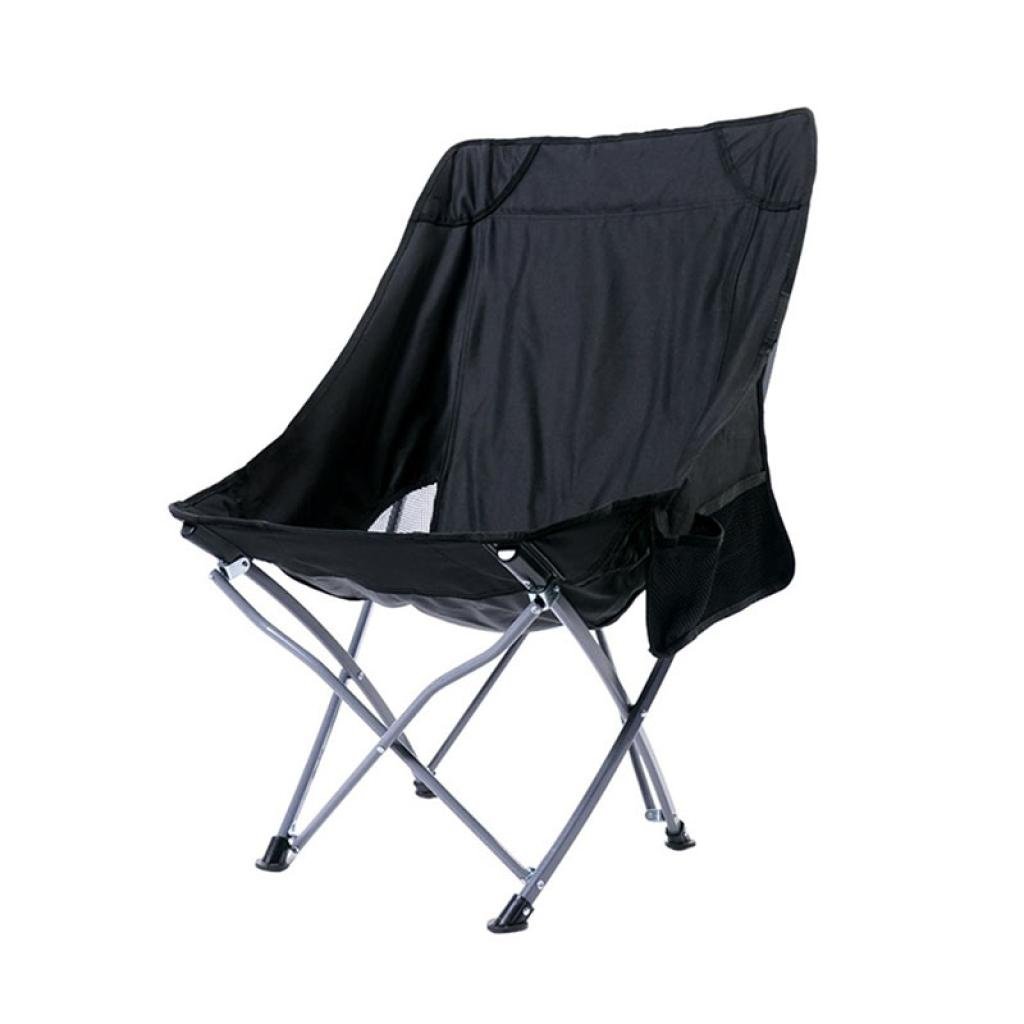 Стул туристический раскладной Lesko S4570 60x38x70 см Black (1380072)