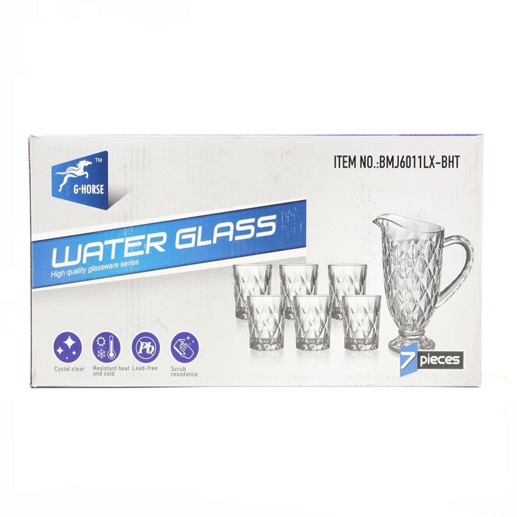 Набор кувшин и стаканы для напитков G-Horse (6011 BMJLX-BHT) - фото 4 Набор кувшин и стаканы для напитков G-Horse (6011 BMJLX-BHT) - фото 4