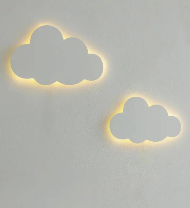 Набор детских ночников Облако на стену 2 шт. Белый (1894eb30)