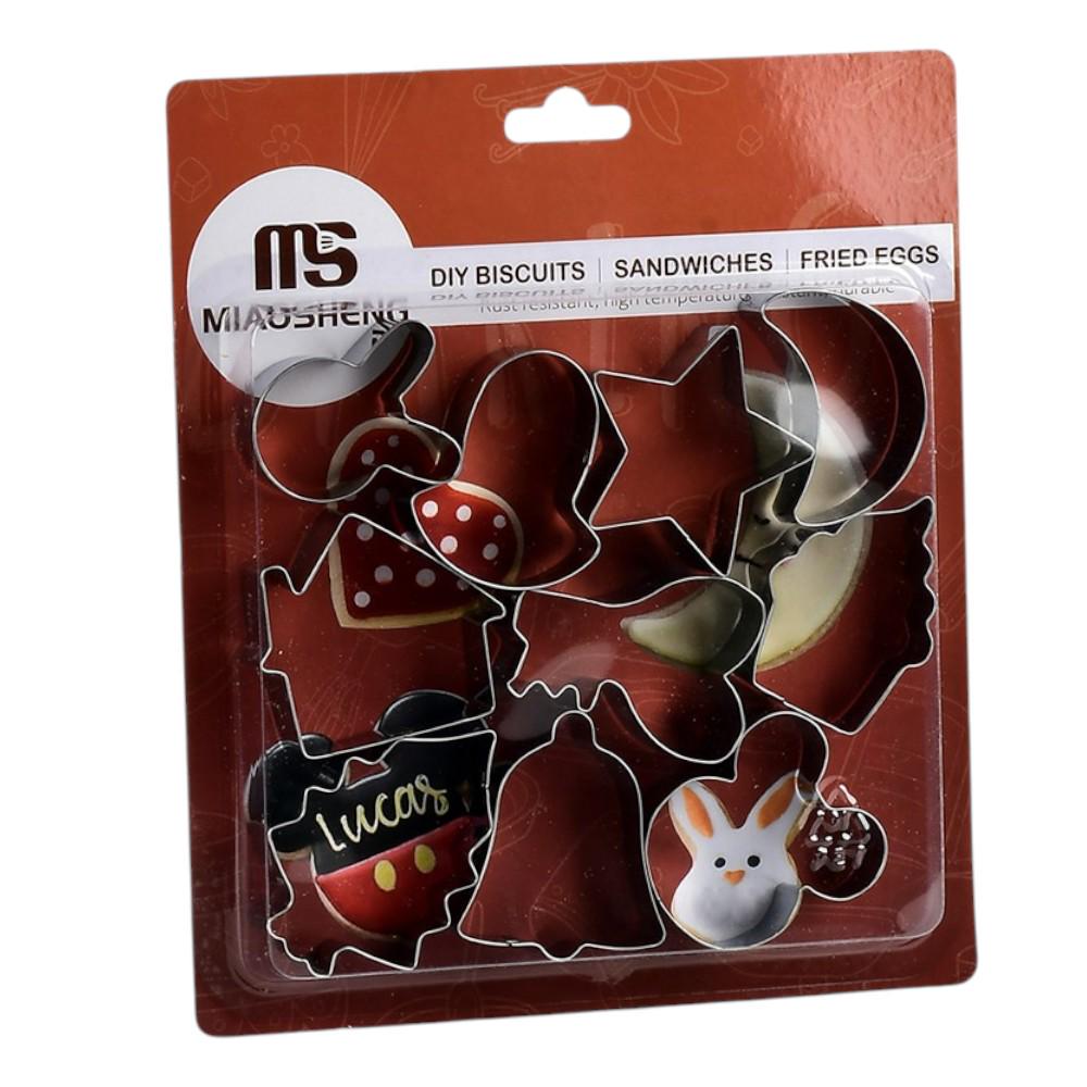 Формочки для печенья фигурные MS Creative R97582 10 шт. Стальной (R97574-8)