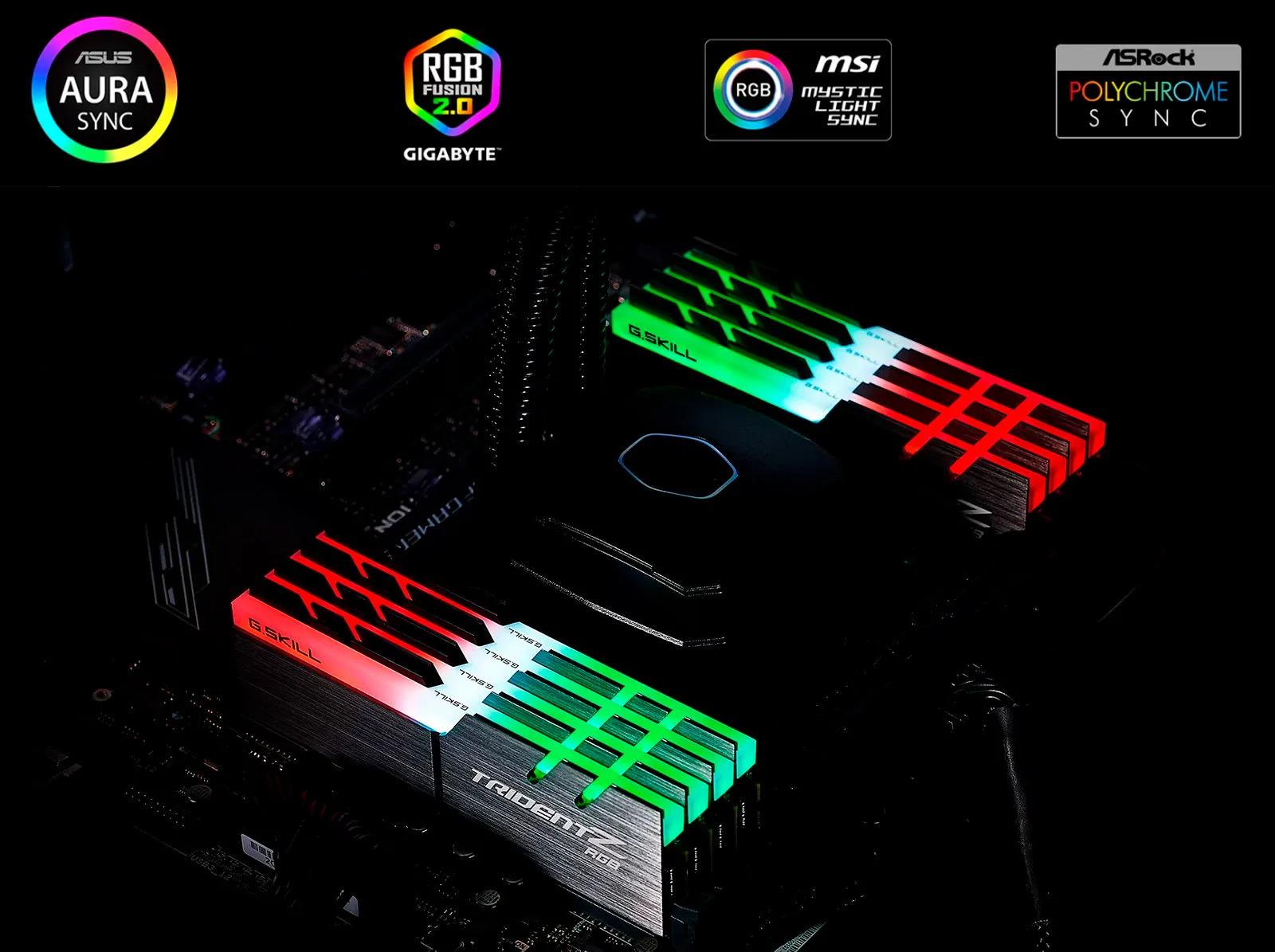 Оперативная память G.Skill Trident Z RGB DDR4 2x16GB/3600 (F4-3600C18D-32GTZR) - фото 7