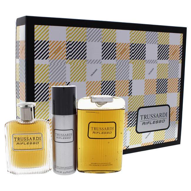 Подарочный набор для мужчин Trussardi Riflesso туалетная вода 100 мл/гель для душа 200 мл/дезодорант-спрей 100 мл (404957)