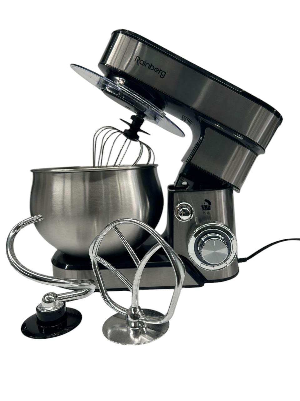 Кухонний комбайн Rainberg RB-8086 3800 Вт чаша 5 л Сріблястий (24576550)