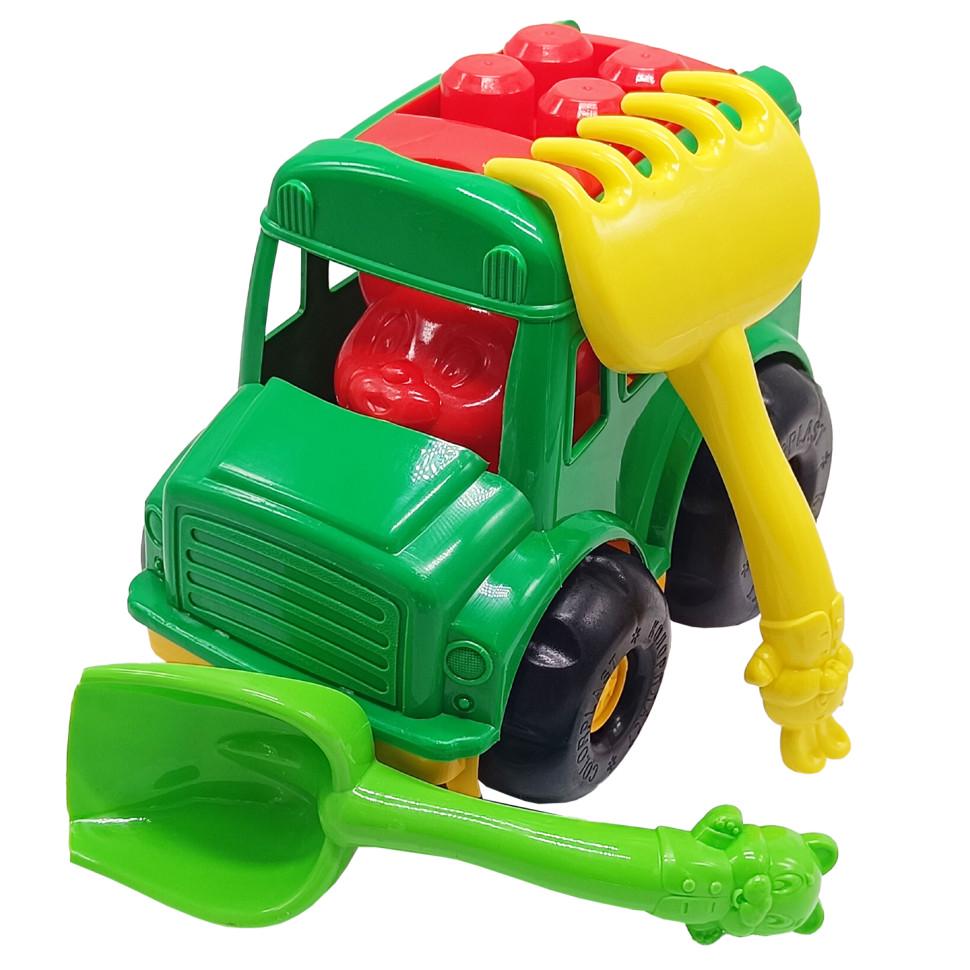 Игрушка для песочницы машинка Colorplast Автобус-бусик от 3 лет Зеленый (IS-183-S-368)