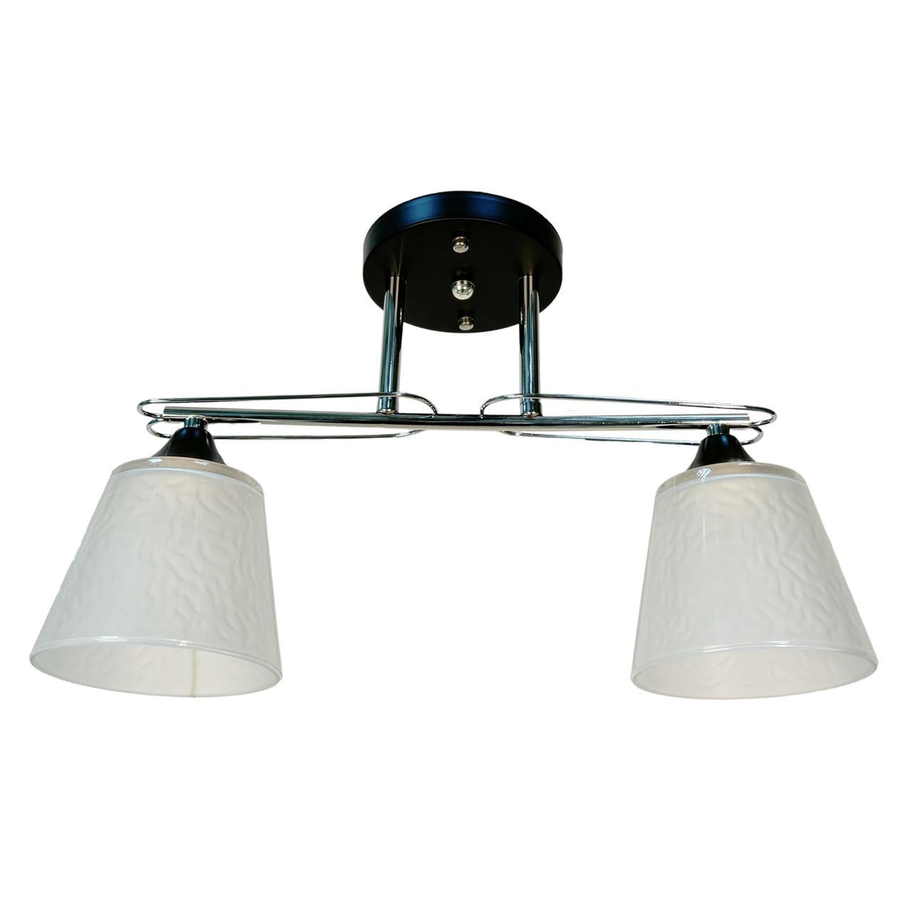 Потолочная люстра на две лампы Numina черная/хром 4324/2