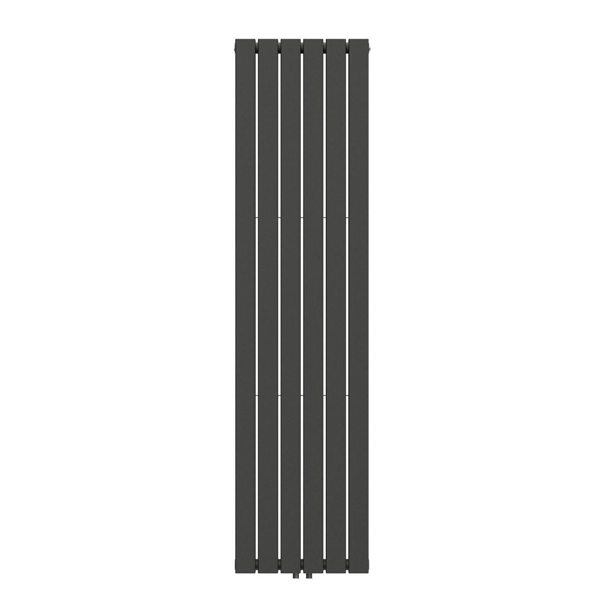 Радиатор вертикальный Largo Double 456x1800-6 мм 50 мм anticor Черный муар