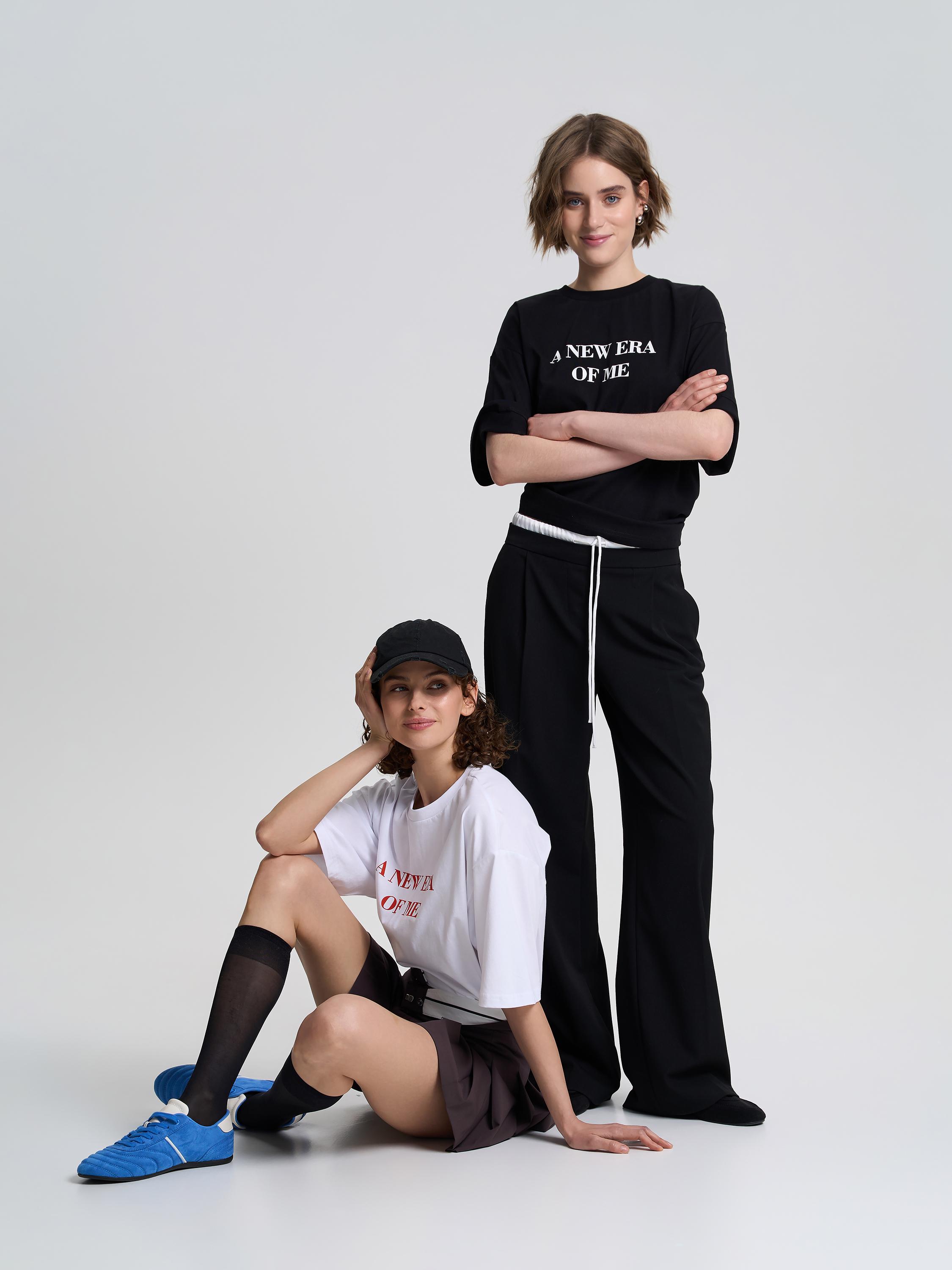 Футболка женская с надписью ROZA 240605 2XL Черный (4824005717611) - фото 4 Футболка женская с надписью ROZA 240605 2XL Черный (4824005717611) - фото 4