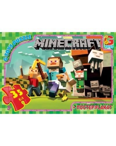 Пазлы G-Toys MC770 Minecraft Майнкрафт 35 элементов (4824687632448)