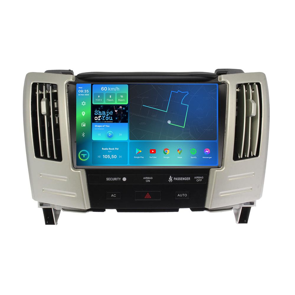 Автомагнитола штатная Torssen 2K F96128 для Lexus RX 2003-2009 г. Base 4G/Carplay/DSP с кнопками 6/128 GB 9" (202302812)