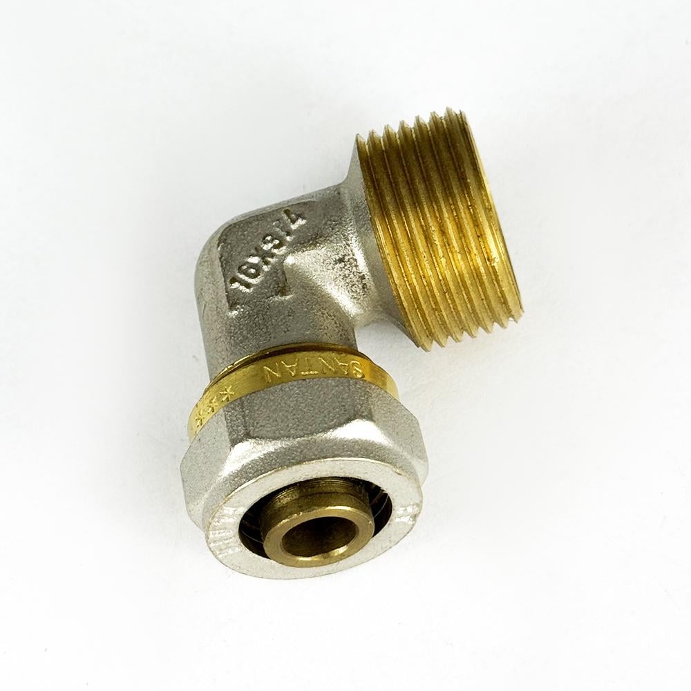 Кут із зовнішнім різьбленням з проточкою SANTAN 16х3/4" (43378) - фото 5 Кут із зовнішнім різьбленням з проточкою SANTAN 16х3/4" (43378) - фото 5