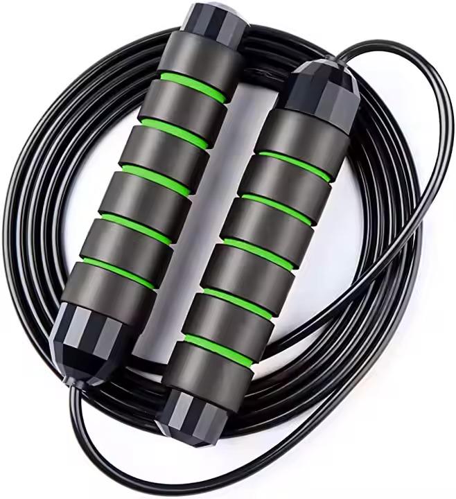 Скакалка скоростная гимнастическая для кроссфита с подшипниками стальной трос 3 м Зеленый Скакалка скоростная гимнастическая для кроссфита с подшипниками стальной трос 3 м Зеленый