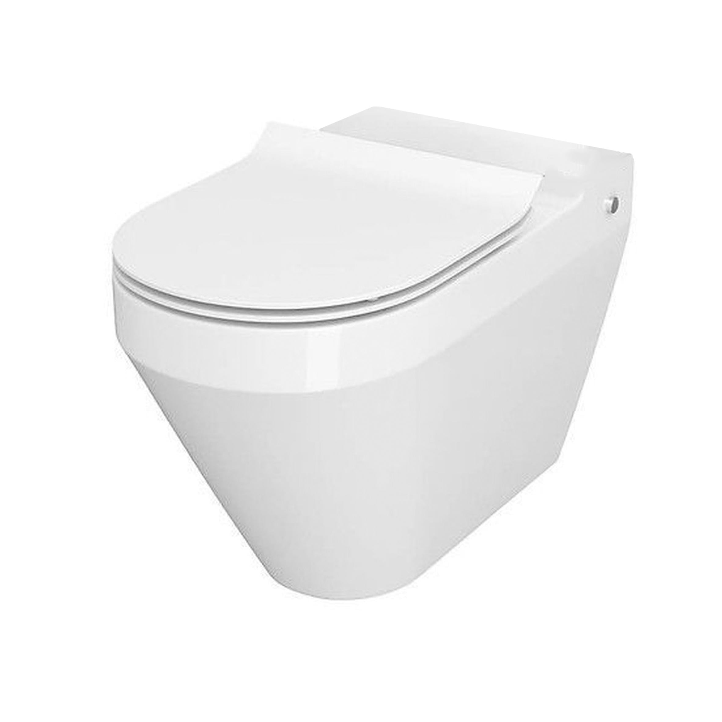 Унитаз компакта Cersanit CREA 010/020 OVAL с сиденьем дюропласт SLIM LIFT без бачка (000020681)
