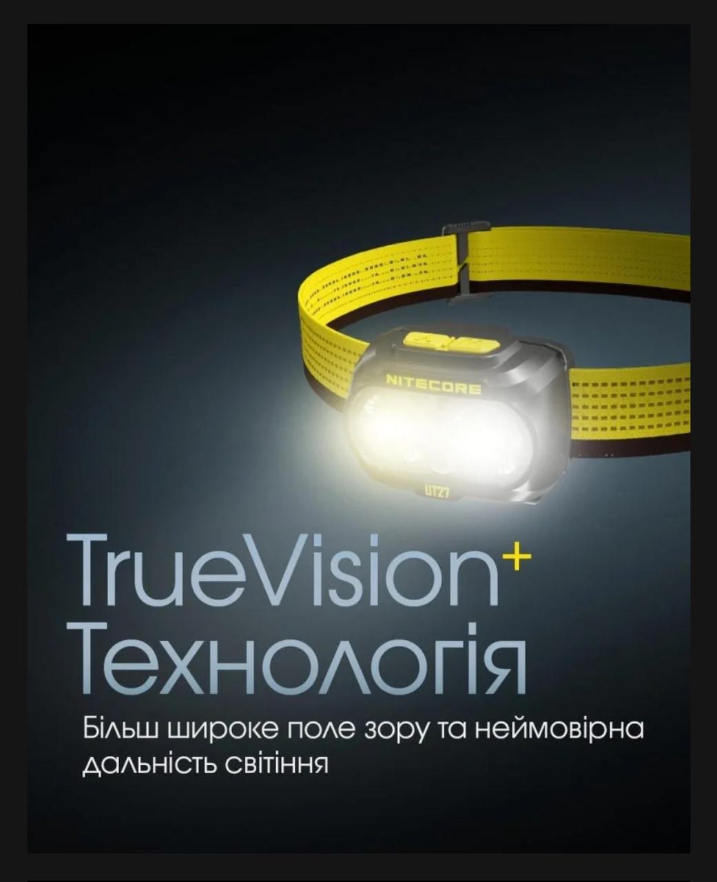 Налобний ліхтар із універсальним живленням Nitecore UT27 NEW 800 Lumen (18098914) - фото 10