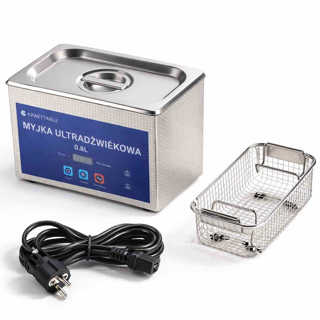 Ультразвуковая ванна Kraft&Dele KD504 0,8 л 40 Вт 48 кГц для инструментов для деталей ЖК-дисплей