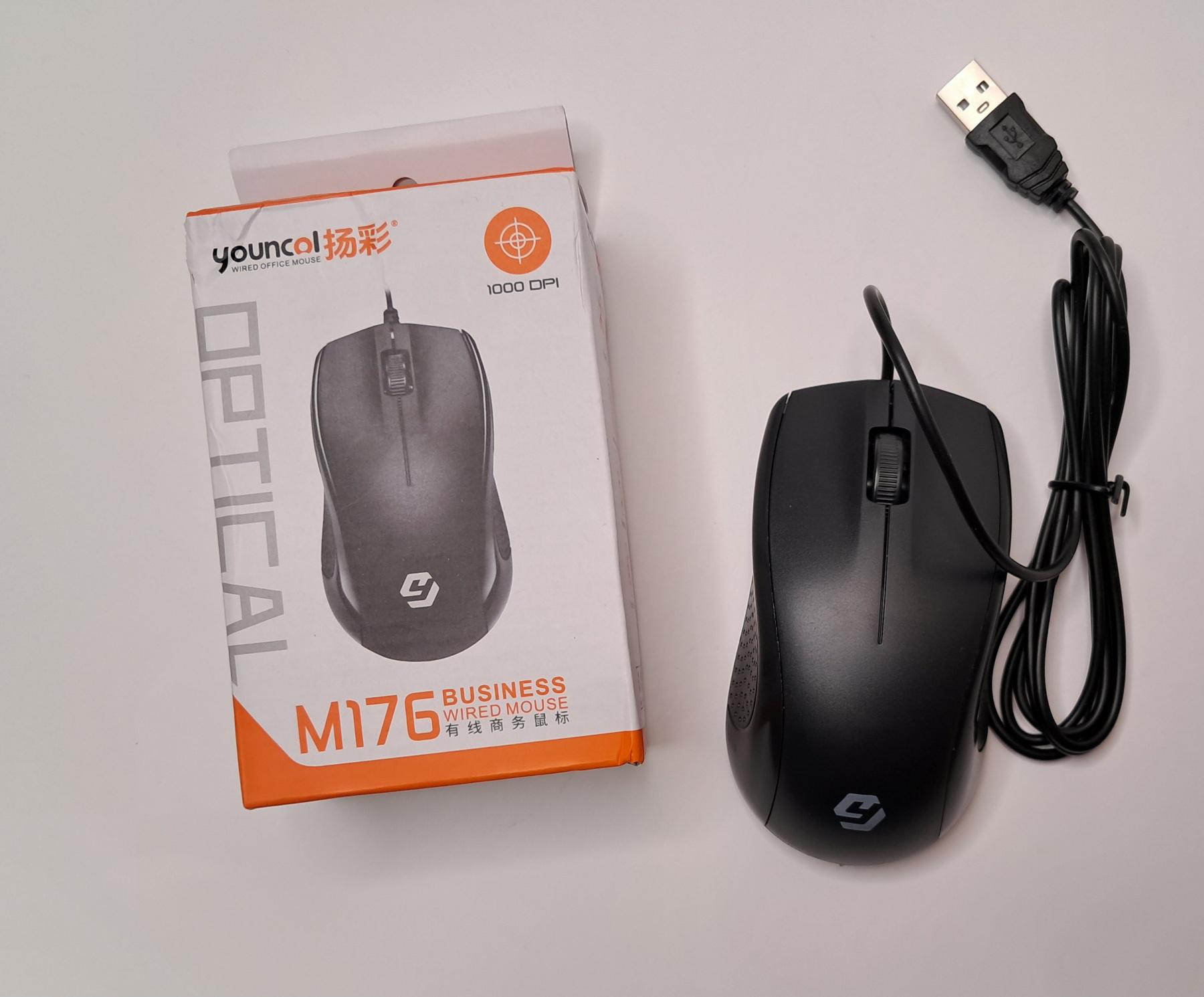 Миша комп'ютерна провідна USB M176 Чорний - фото 6 Миша комп'ютерна провідна USB M176 Чорний - фото 6