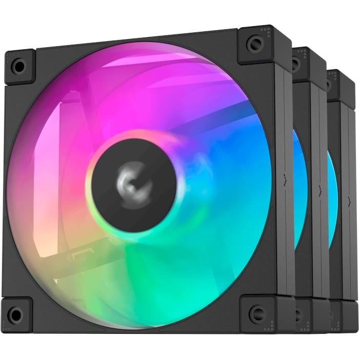 Кулер для ПК DeepCool FD12 ARGB 3-pack 120x120x25 мм Black (R-FD12-BKAPN3-G)